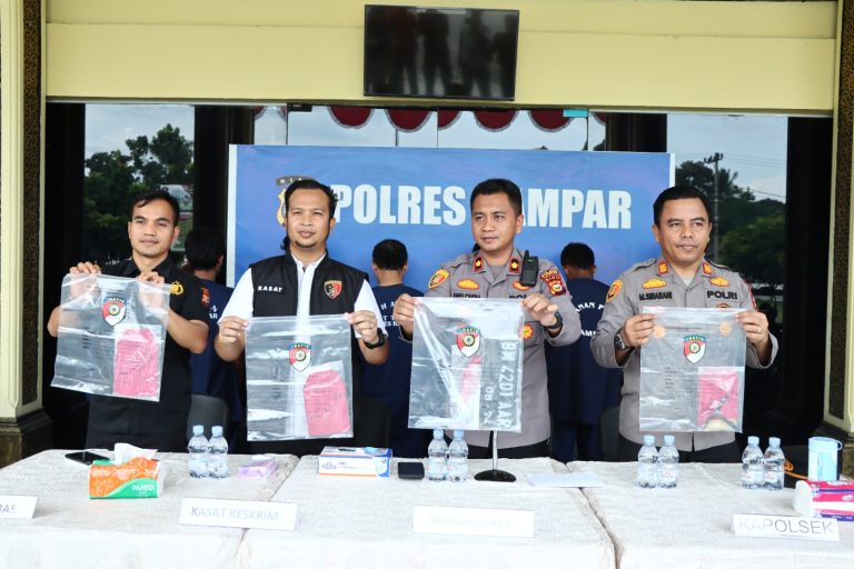 Press release, Polres Kampar ungkap Kasus Curanmor 7 Pelaku dan 12 Unit Sepeda Motor Diamankan